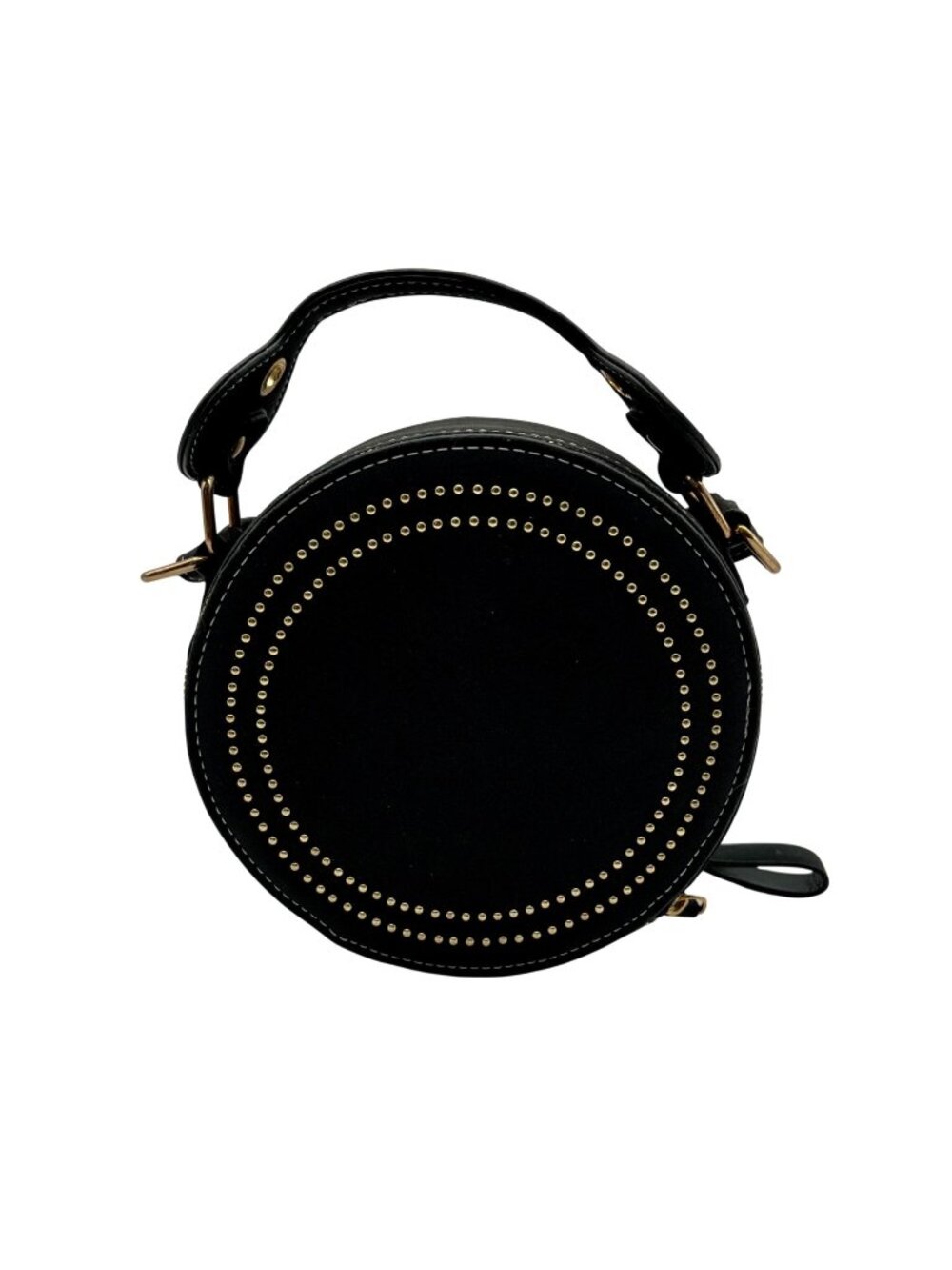 Unbranded Black Synthetic Round Canteen Crossbody Bag